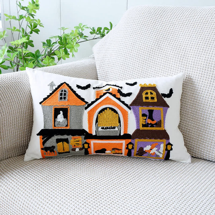Norvo | Brodert Halloween Dekorativ Putevårde Høst Putekappe 30x50cm