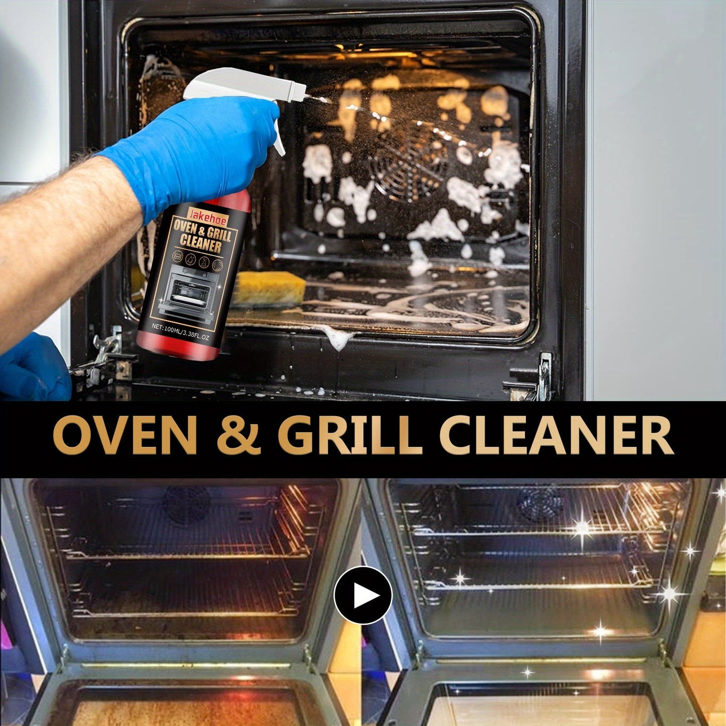 Norvo | 3.38oz Herdofen Skumrenser - Grillflekkfjerner, Deodorizer og Avfetter