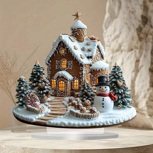 Norvo | Skinner Pepperkakehus – Sjarmerende juleborddekorasjon med belysning