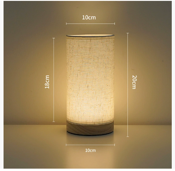 Atmosfærisk Lin Nattlampe for Soverom Norvo