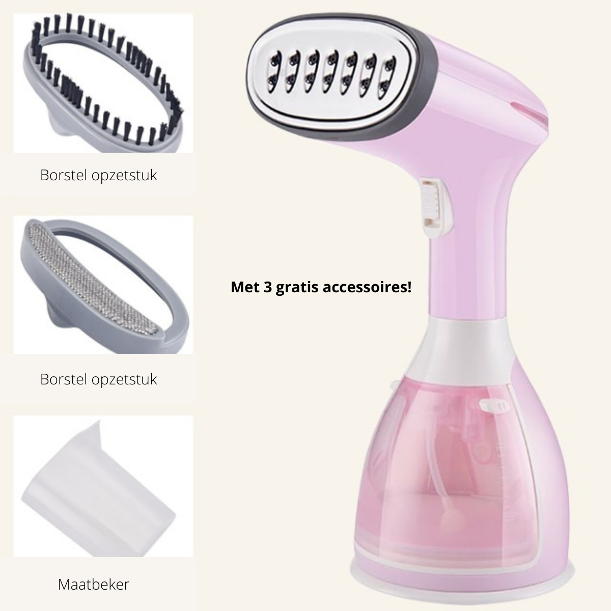 Kompakt Bærbar Klesdampstråler Rynkefri Norvo