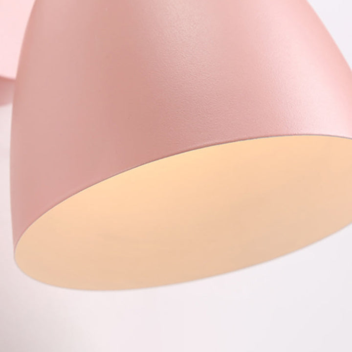Norvo | Moderne Minimalistisk Rund Horn Aluminium Tre 1-Lys Vegglampe for Soverom