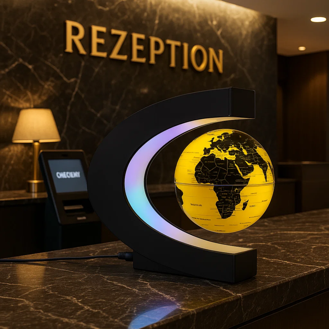 Norvo | AstroGlobe LED Verdens Globe – Flytende Globe Lampe med Magnetisk Oppheng