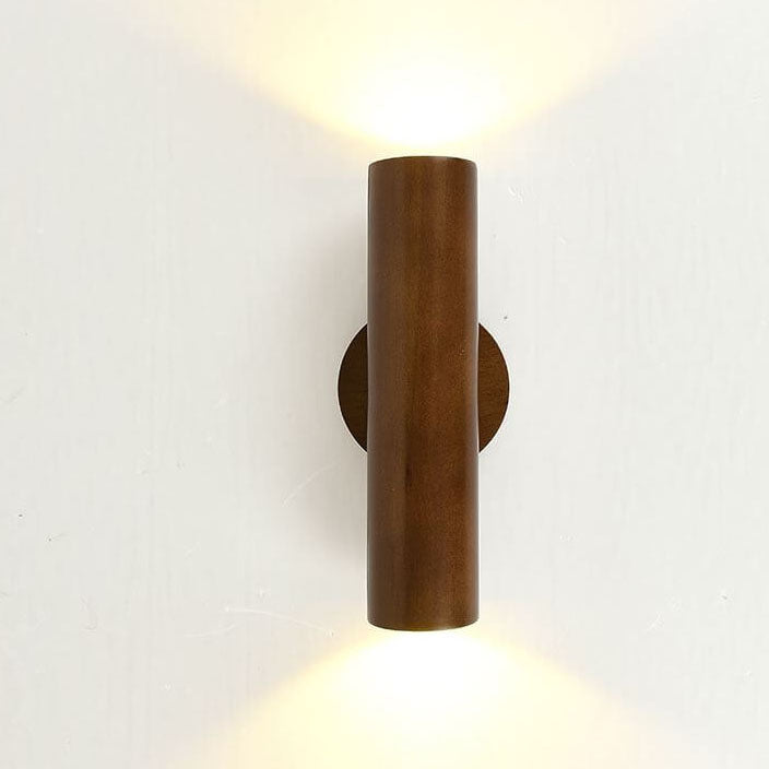 Norvo | Moderne enkel varm massiv tre strippet dobbel hode LED vegglampe
