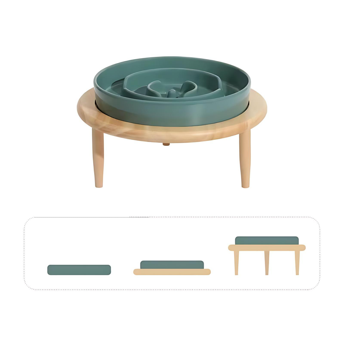 Norvo | SlowCeramic - Elegant Håndlaget Fôrskål for Kjæledyr