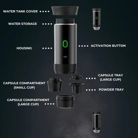 Norvo | Bærbar kaffemaskin 3-i-1