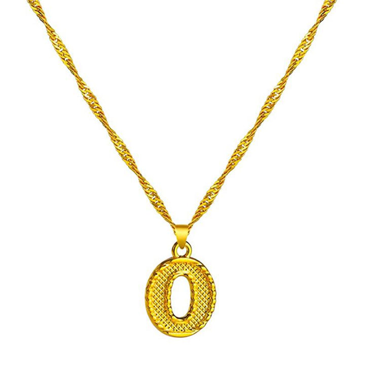 Norvo | 18K gullbelagt initial bokstav halskjede