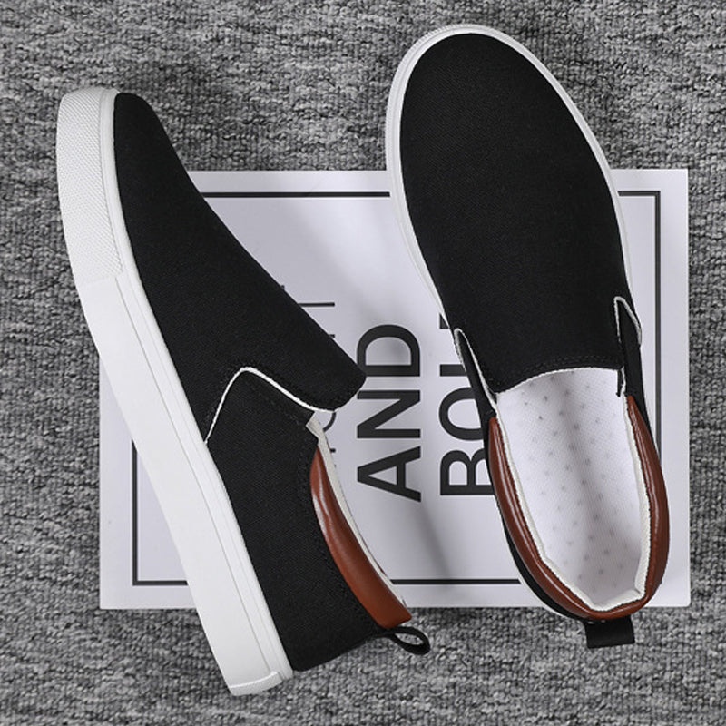 Norvo | Slip-On Sko laget av lerret for menn