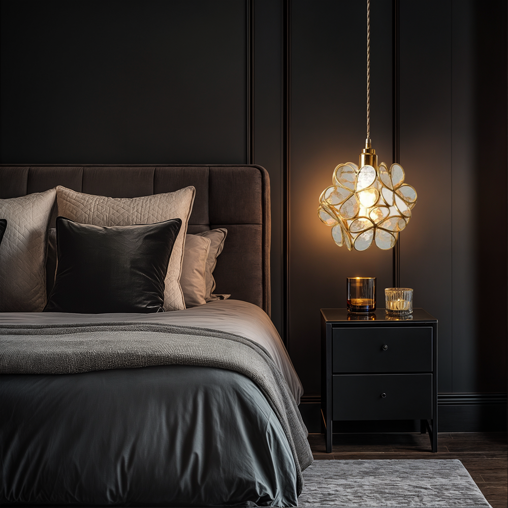 Norvo | Moderne Blomsterform Glass LED Pendellampe