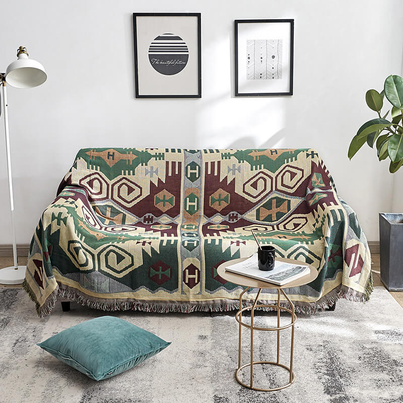 Bohemske strikkede kaster for sofasmykke | Norvo