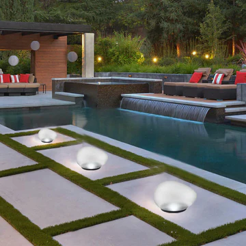 Norvo | Solar Pebble ABS Sandblasted LED Utendørs Landskapsglass Lys