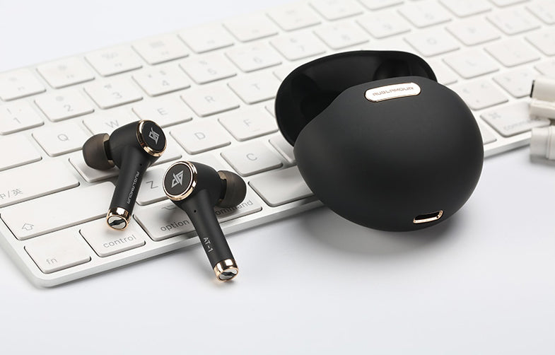 Norvo | Bluetooth 5.0 True Wireless Stereo Ørepropper med innebygd mikrofon, IPX5 vanntett, førsteklasses lyd, for sport, løping og mer