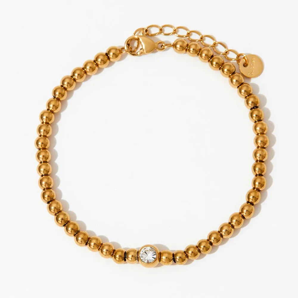 Norvo | 18k Perlede Diamant Senter Halssmykke og Armbånd