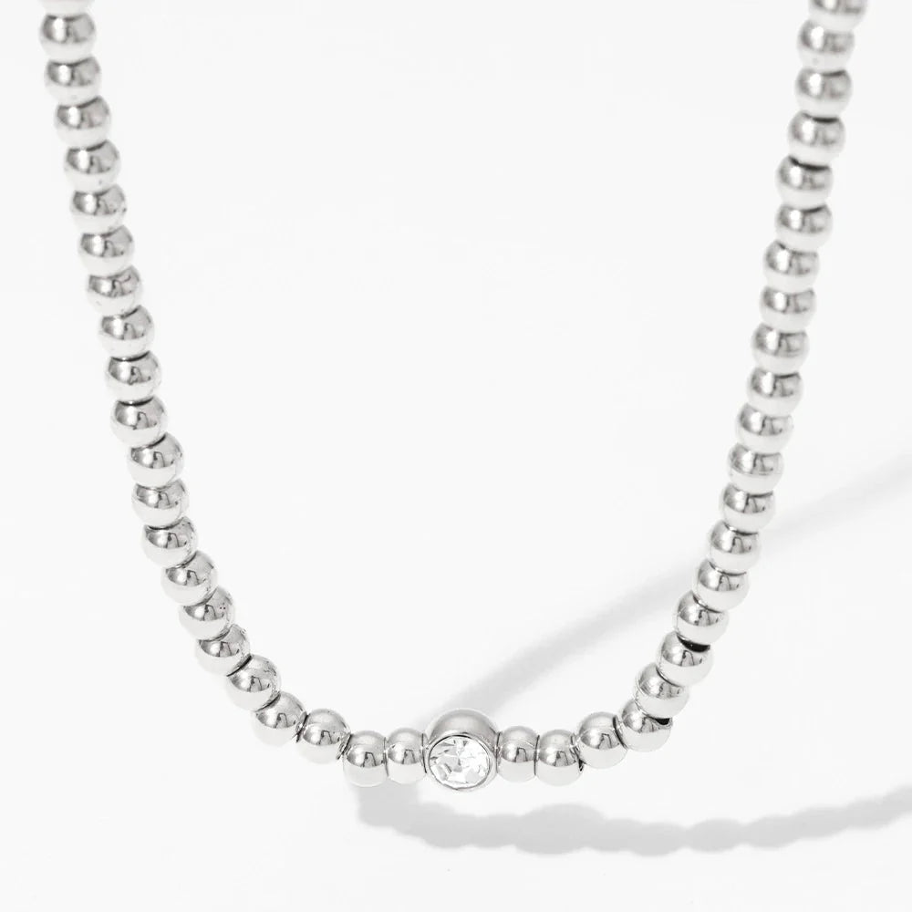 Norvo | 18k Perlede Diamant Senter Halssmykke og Armbånd