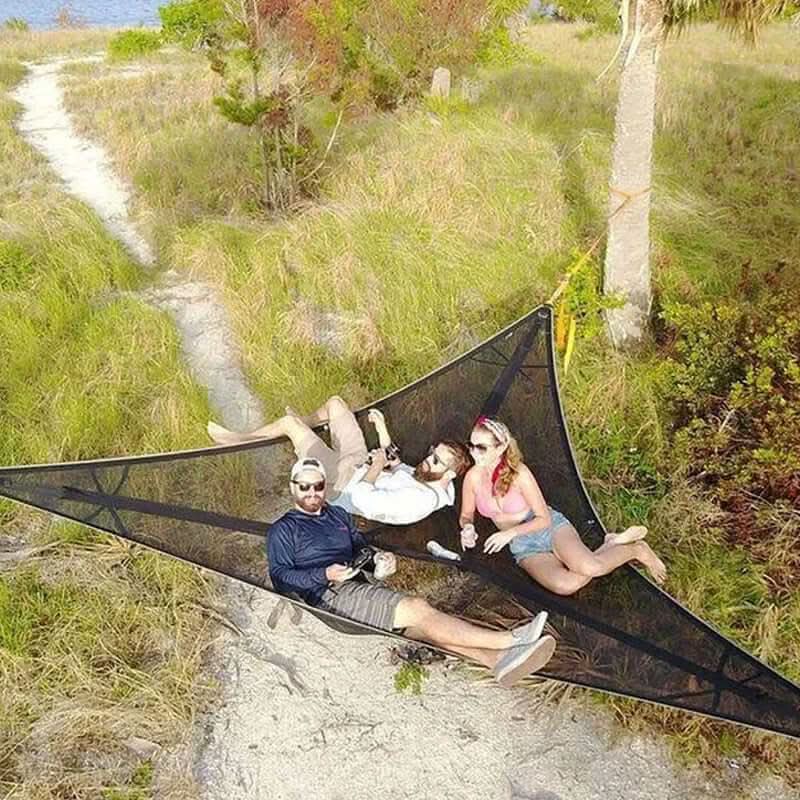 Norvo | Multi-Person Camping Hengekøye med 3-Punkts Anker System