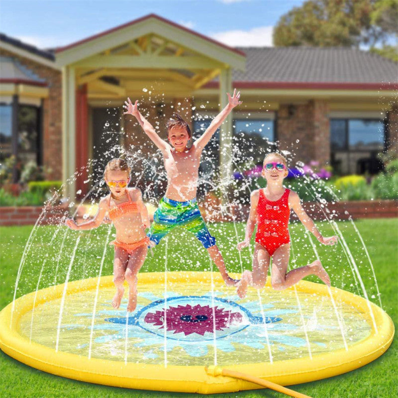 Norvo | Shark Splash Sprinkler Mat for Kids – Oppblåsbar Vannmatte