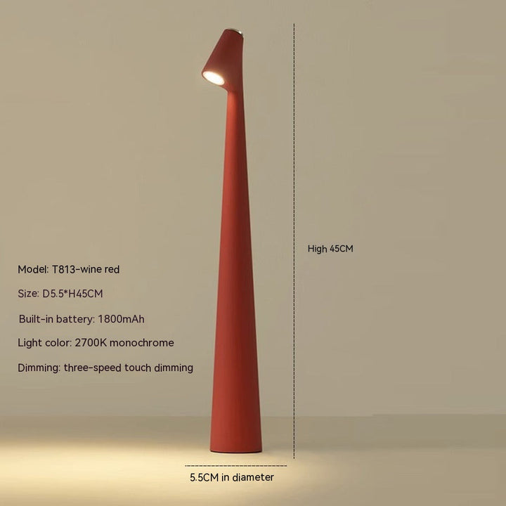 Norvo | Bordlampe Moderne Rød Metall LED Lys