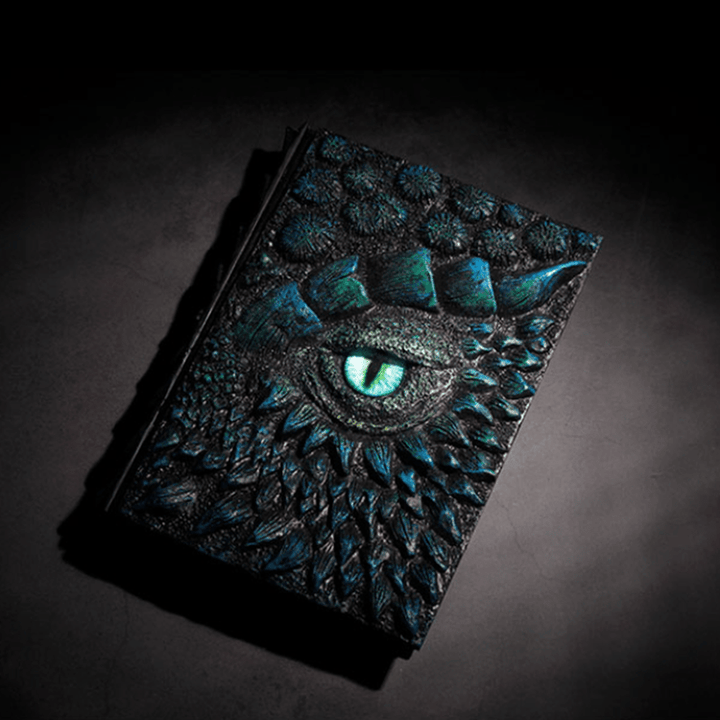 Norvo | Drageøyne 3D Trykket Journal - Håndlaget Harpiks Graverte Notatbok