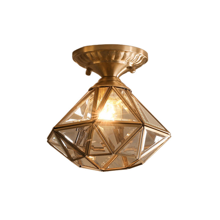 Norvo | StarLuxe Taklampe - Tradisjonell Messing Taklampe med Glass
