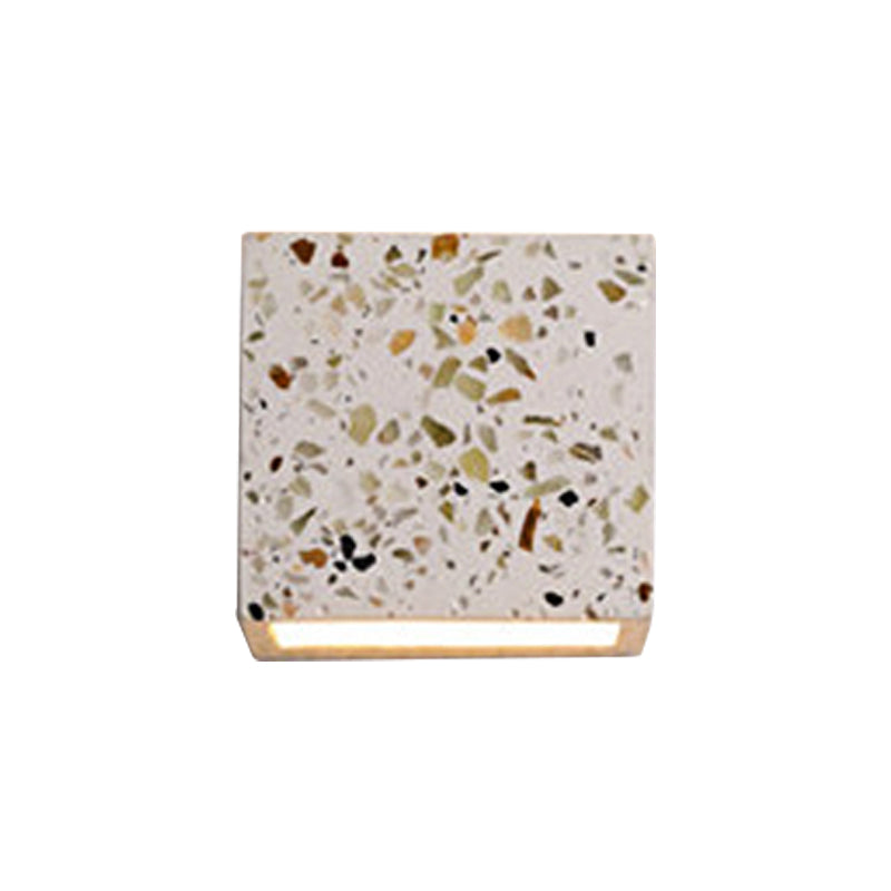 Norvo | Nordic Style Kubisk Opp Ned Vegglampe Terrazzo 1 Lampe Hotell Veggmontert Lys i Rød/Hvit/Blå