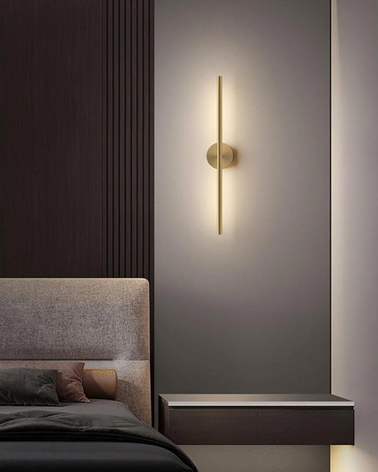 Norvo | Moderne Lineær LED Vegglampe - Gull