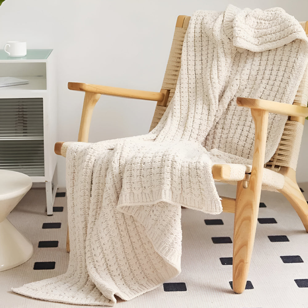 Norvo | Vintage Chunky Strikket Teppel