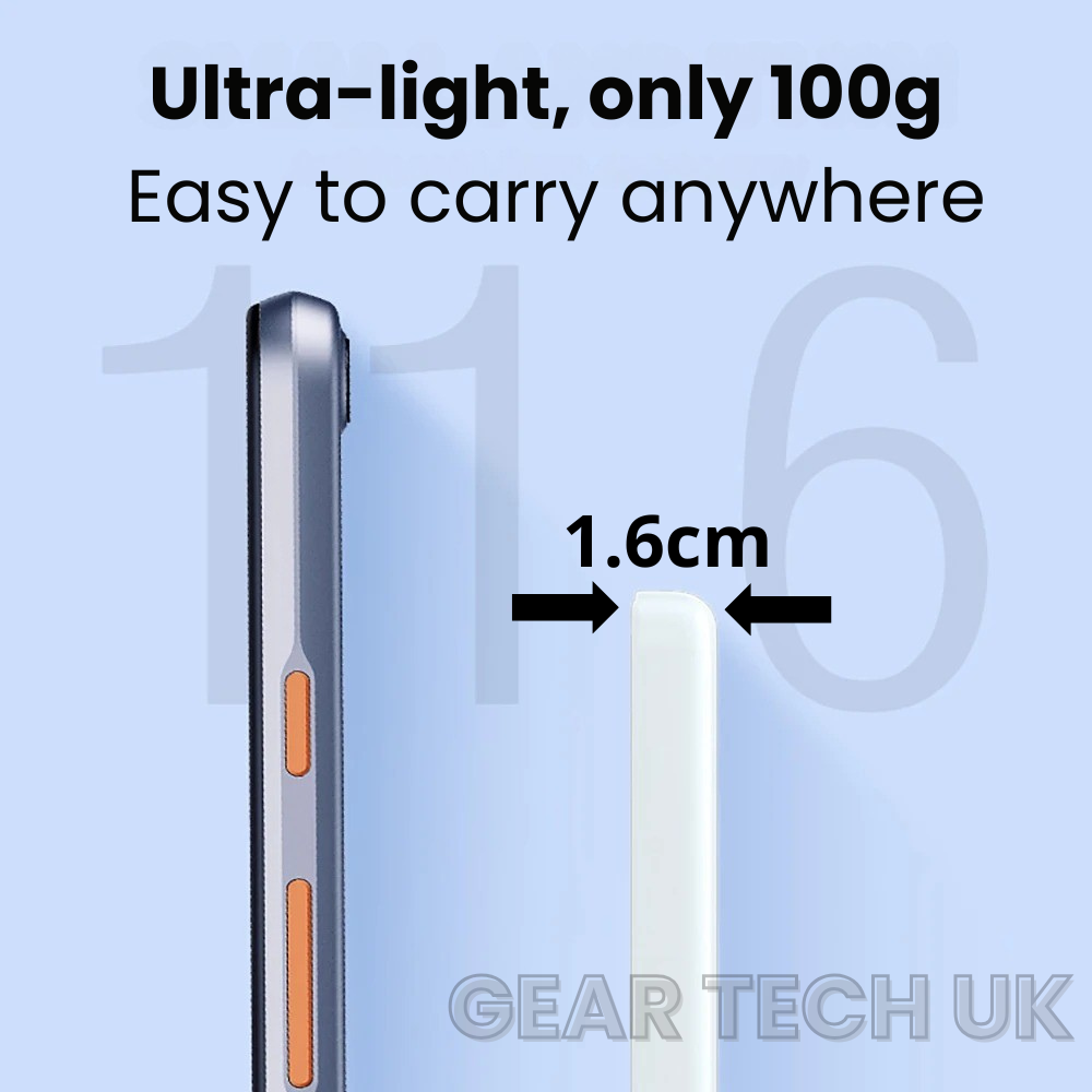 Norvo | Reiselader UK – Magnetisk trådløs bærbar lader med MagSafe | Slim ekstern batteripakke for reise, ferie og forretning