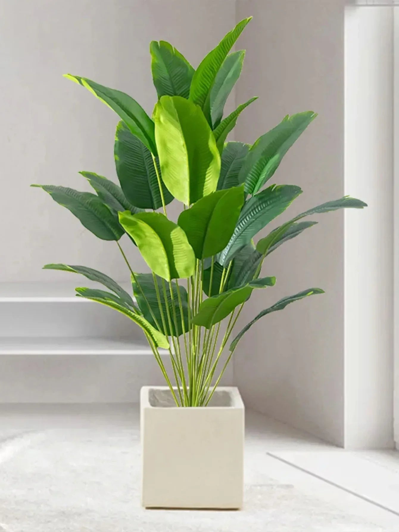 VerdantVibes - Luksuriøs Faux Monstera Plante