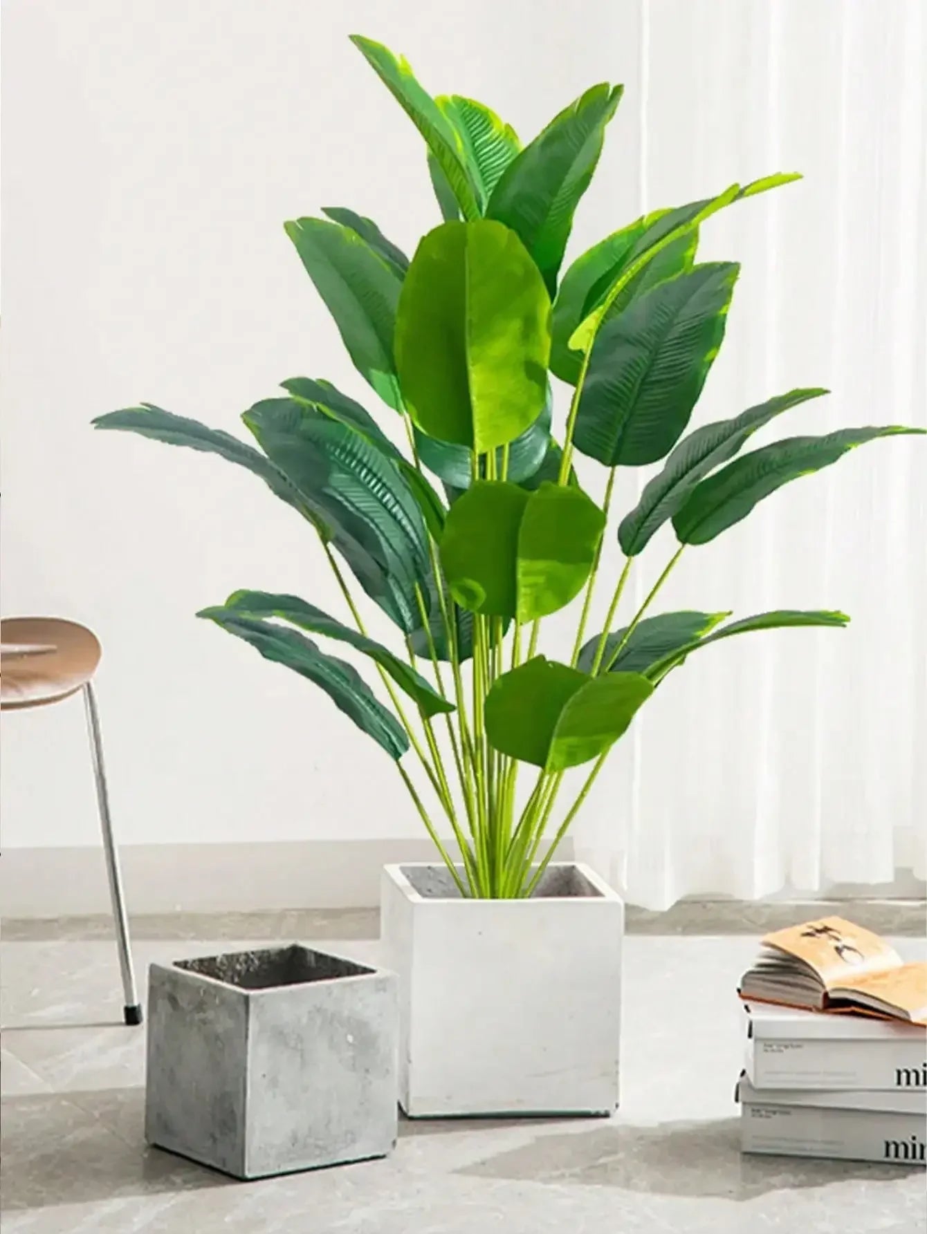 VerdantVibes - Luksuriøs Faux Monstera Plante