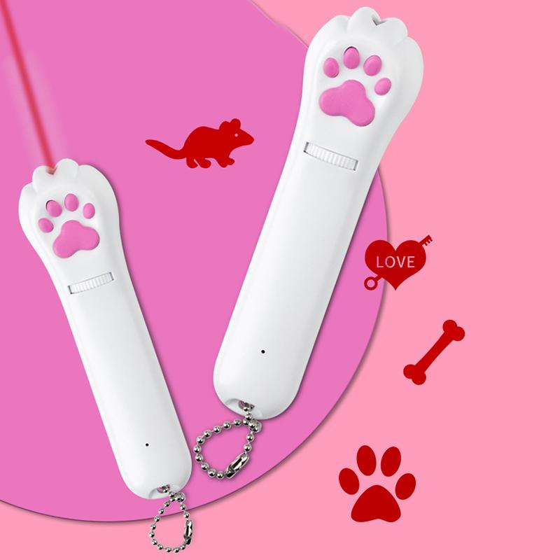 PurrPlay USB oppladbar kattelekelykt – Interaktiv LED-lampe med 4 mønstre | Norvo