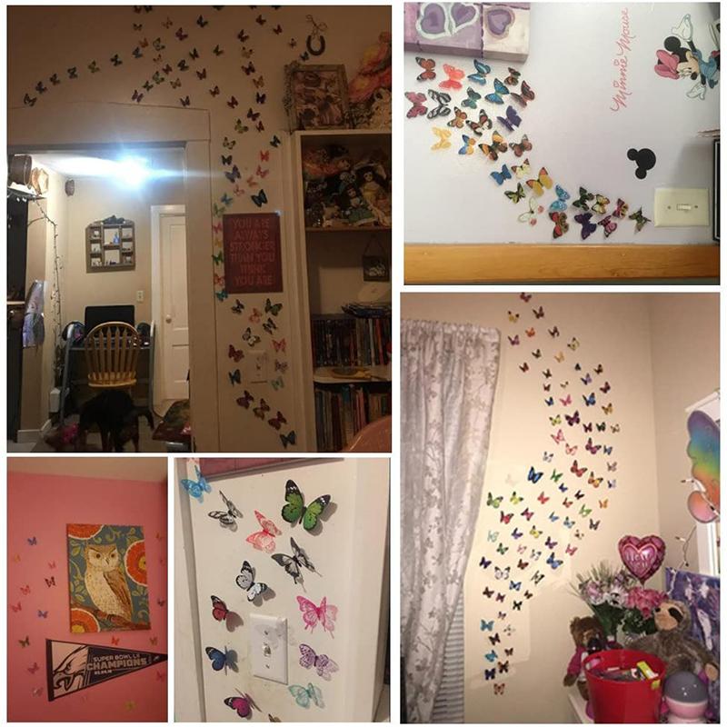 Norvo | 3D Sommerfugl Vegg Mosaikk Klistremerke