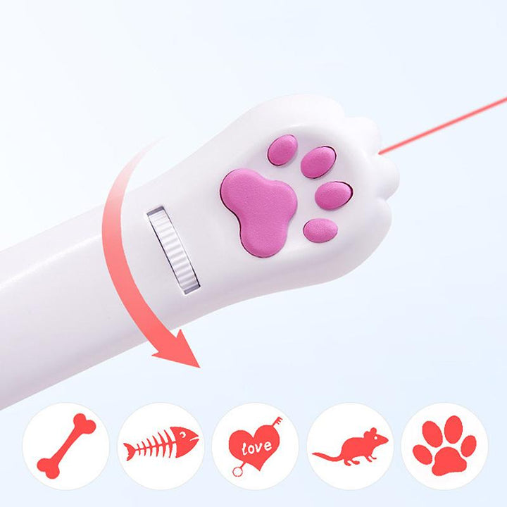 PurrPlay USB oppladbar kattelekelykt – Interaktiv LED-lampe med 4 mønstre | Norvo