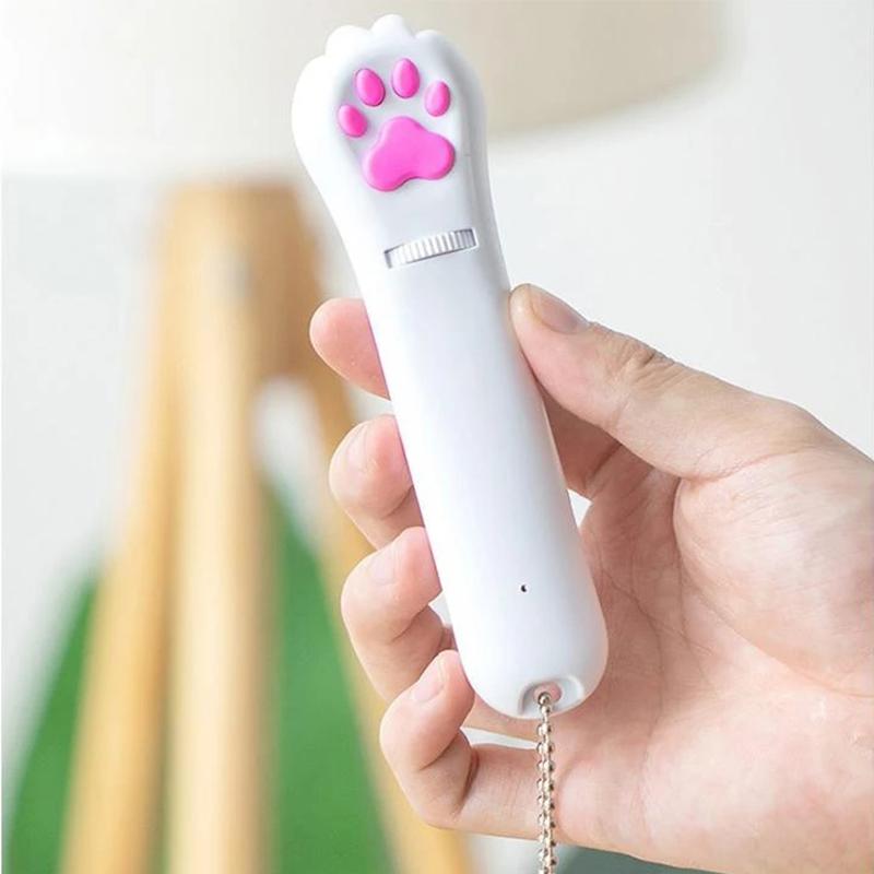 PurrPlay USB oppladbar kattelekelykt – Interaktiv LED-lampe med 4 mønstre | Norvo