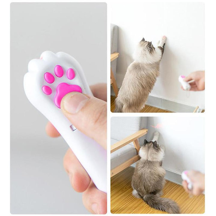 PurrPlay USB oppladbar kattelekelykt – Interaktiv LED-lampe med 4 mønstre | Norvo