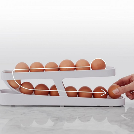 Norvo | Automatisk Rullende Egg Holder Oppbevaringsboks