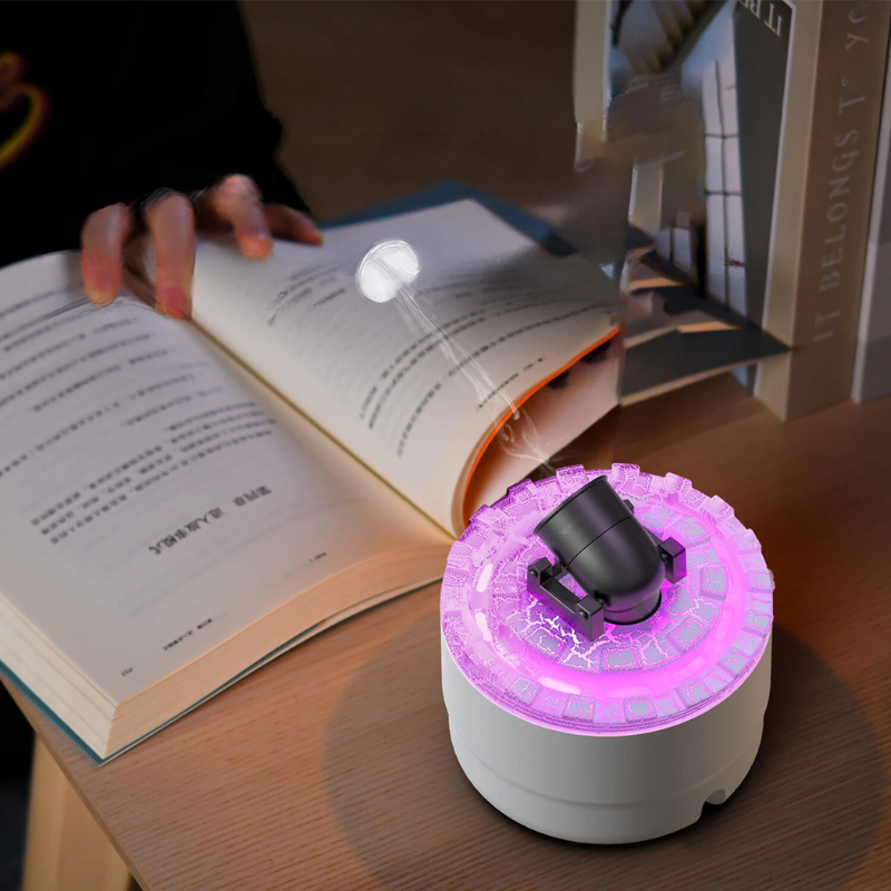 Vulkanisk Luftfukter med LED Lys og Aromaterapi - Kreativ Aroma Diffuser for Hjem og Kontor, Luftrensere med Atmosfærisk Belysning | Norvo