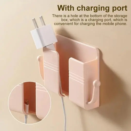 Norvo | Veggmontert for smarttelefon & fjernkontroll – Praktisk 2-i-1 organizer