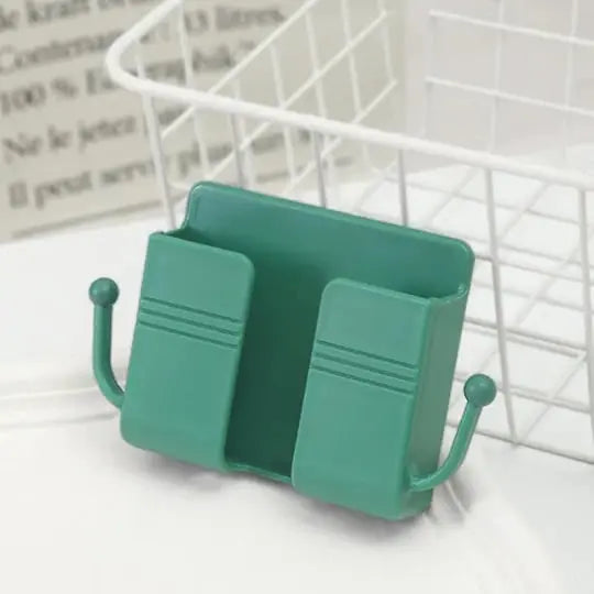 Norvo | Veggmontert for smarttelefon & fjernkontroll – Praktisk 2-i-1 organizer