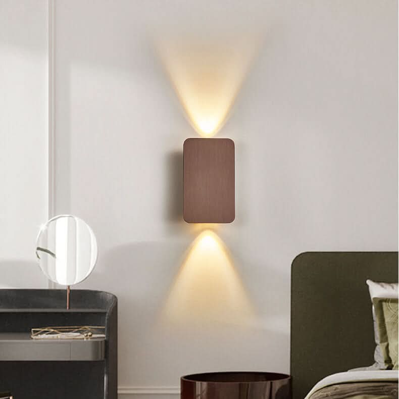 Norvo | Nordisk Minimalistisk Aluminium Rektangulær LED Vegglampe