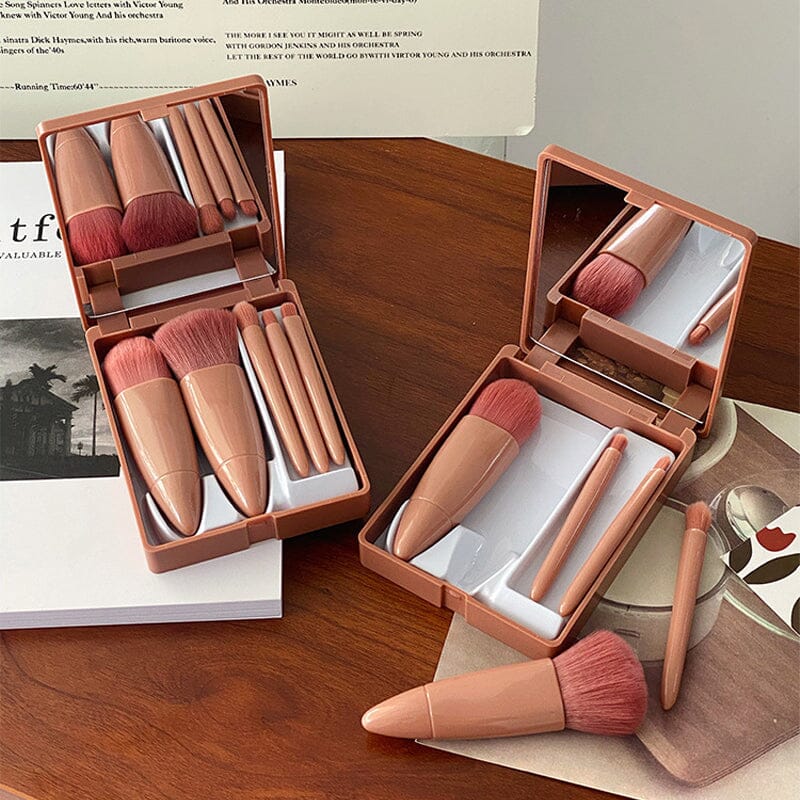 Norvo | Bærbar sminkebørste med speil