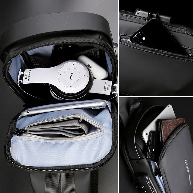 Norvo | USB-lading Sport Sling Tyverisikker Skulderveske