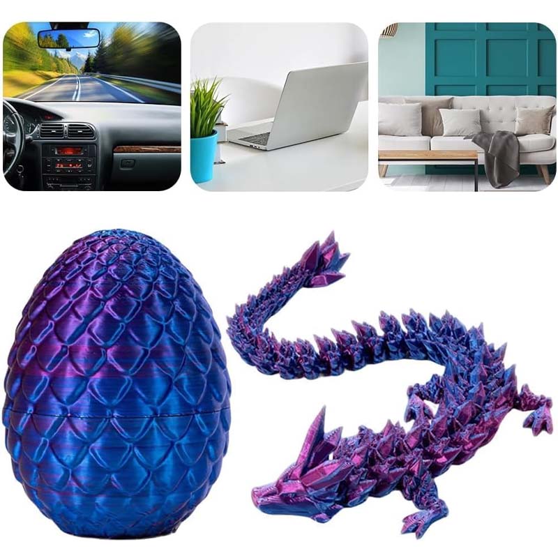 Norvo | Edelsten Drage Egg Ornamenter