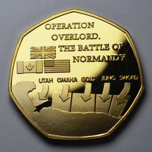 Norvo | D-DAY LANDINGENE 1944 24kt Gull Minnemynt