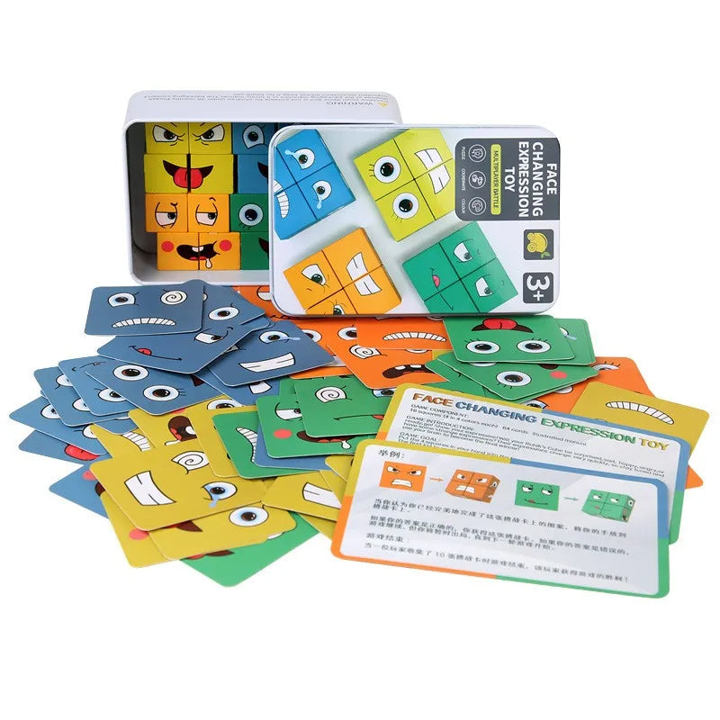 Norvo | BlockiMix Tre Puzzle Spill – Fargerike Læringsblokker for Småbarn og førskolebarn