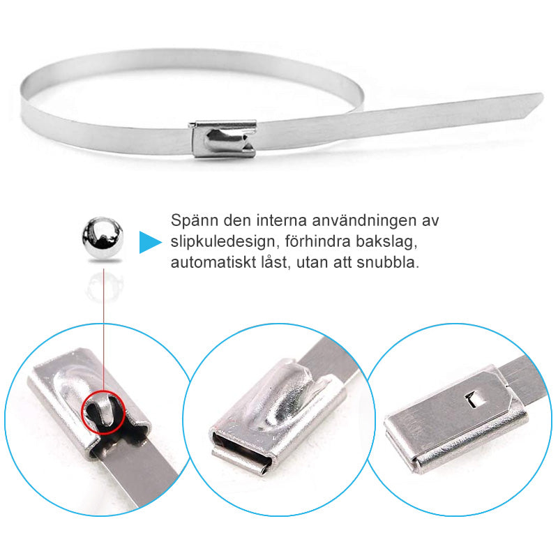 Norvo | Multifunksjonelt Tension Band Metall (100 stk)