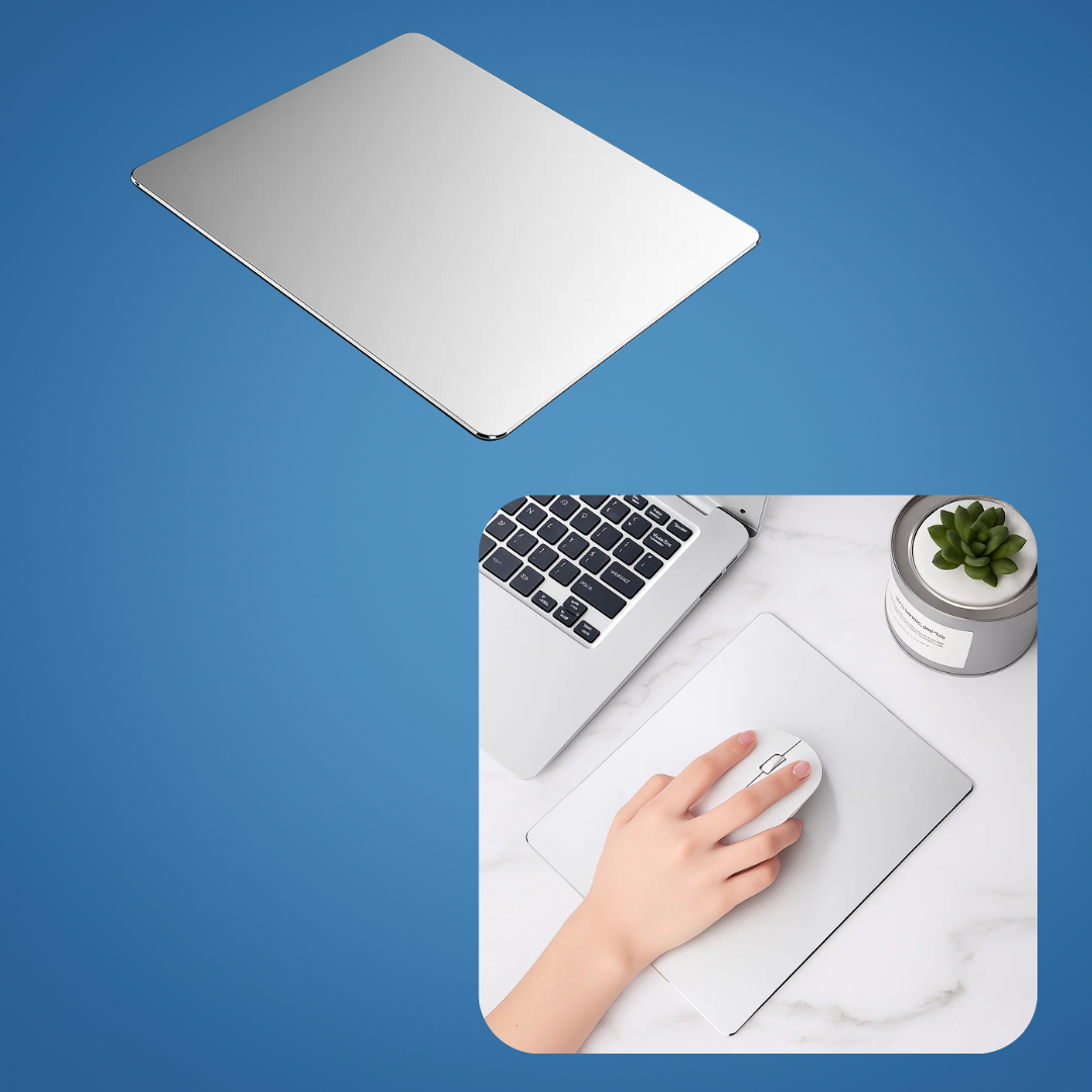 Precision Glide – Rigid Aluminium – Non-Slip Stability – Durable Easy-Clean Surface – Work & Gaming Use Norvo