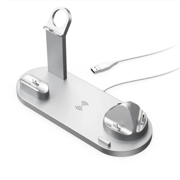 Norvo | 7-i-1 Trådløs Lade Stasjon med MagSafe & CryoBoost – Rask & Effektiv Lading for iPhone, Apple Watch, og Mer