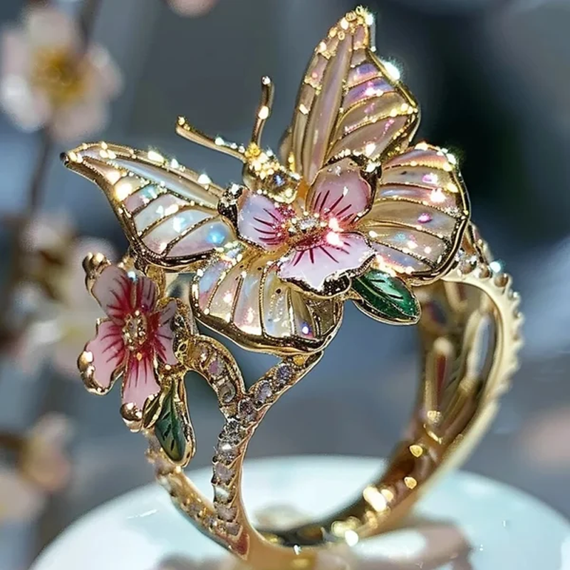 Butterfly flower ring | Norvo