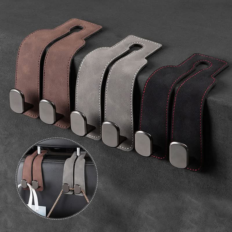 Norvo | Bilstol Ryggdobbel krok med telefonholder – PU lærorganisator