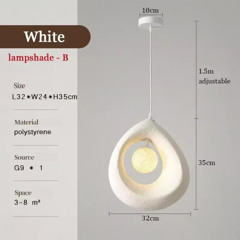 Norvo | Japansk Wabi Sabi Pendellampe med Minimalistisk Design